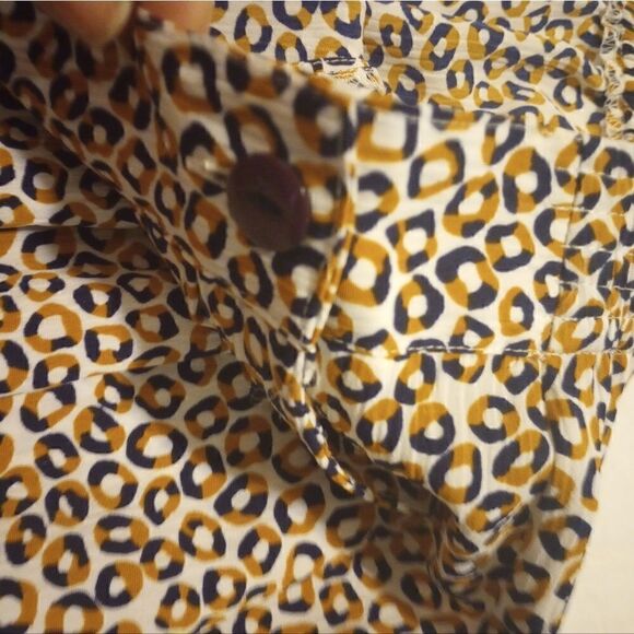 Ship & shore abstract print pleated skirt and shirt set with pockets - Picture 5 of 13